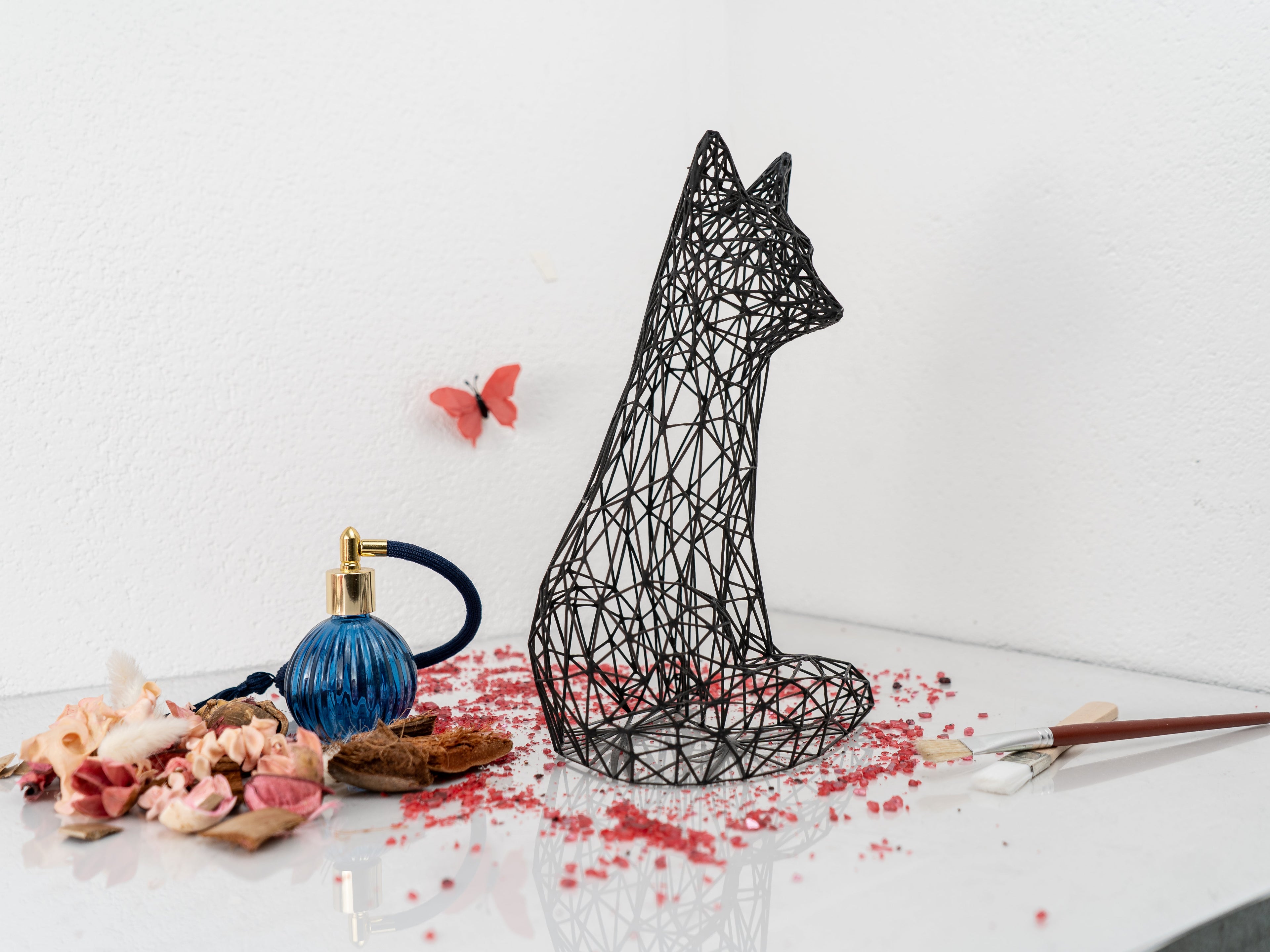 Modern Fox Sculpture 