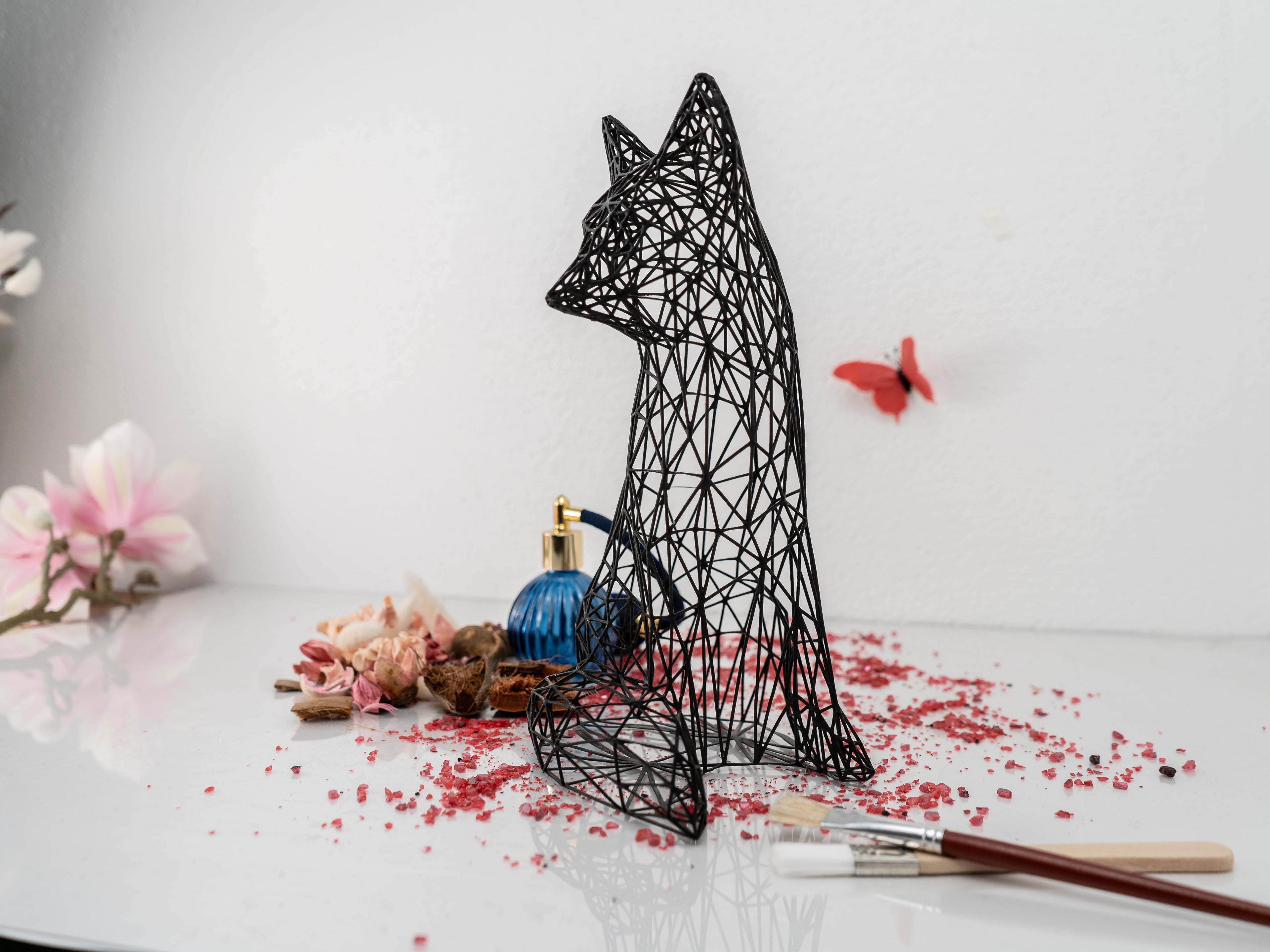 Modern Fox Sculpture 