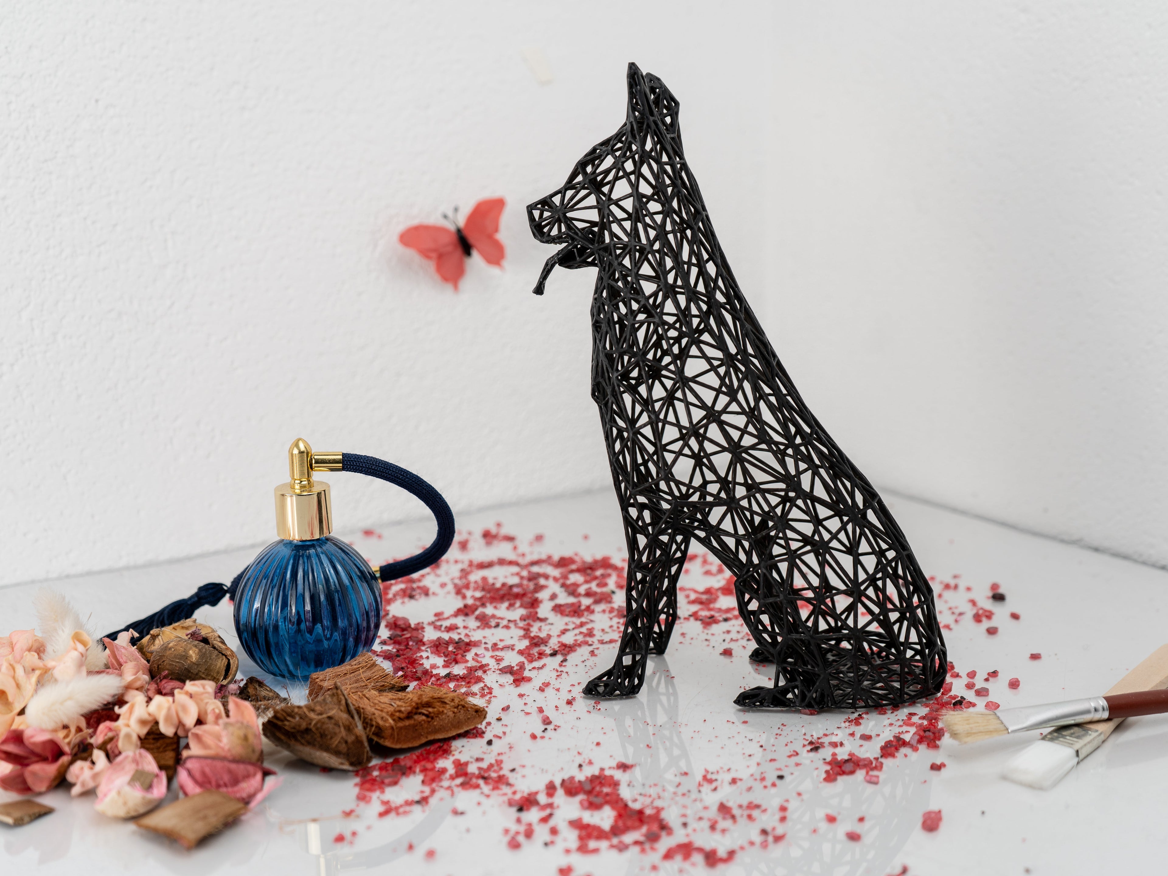 German Shepard Sculpture 