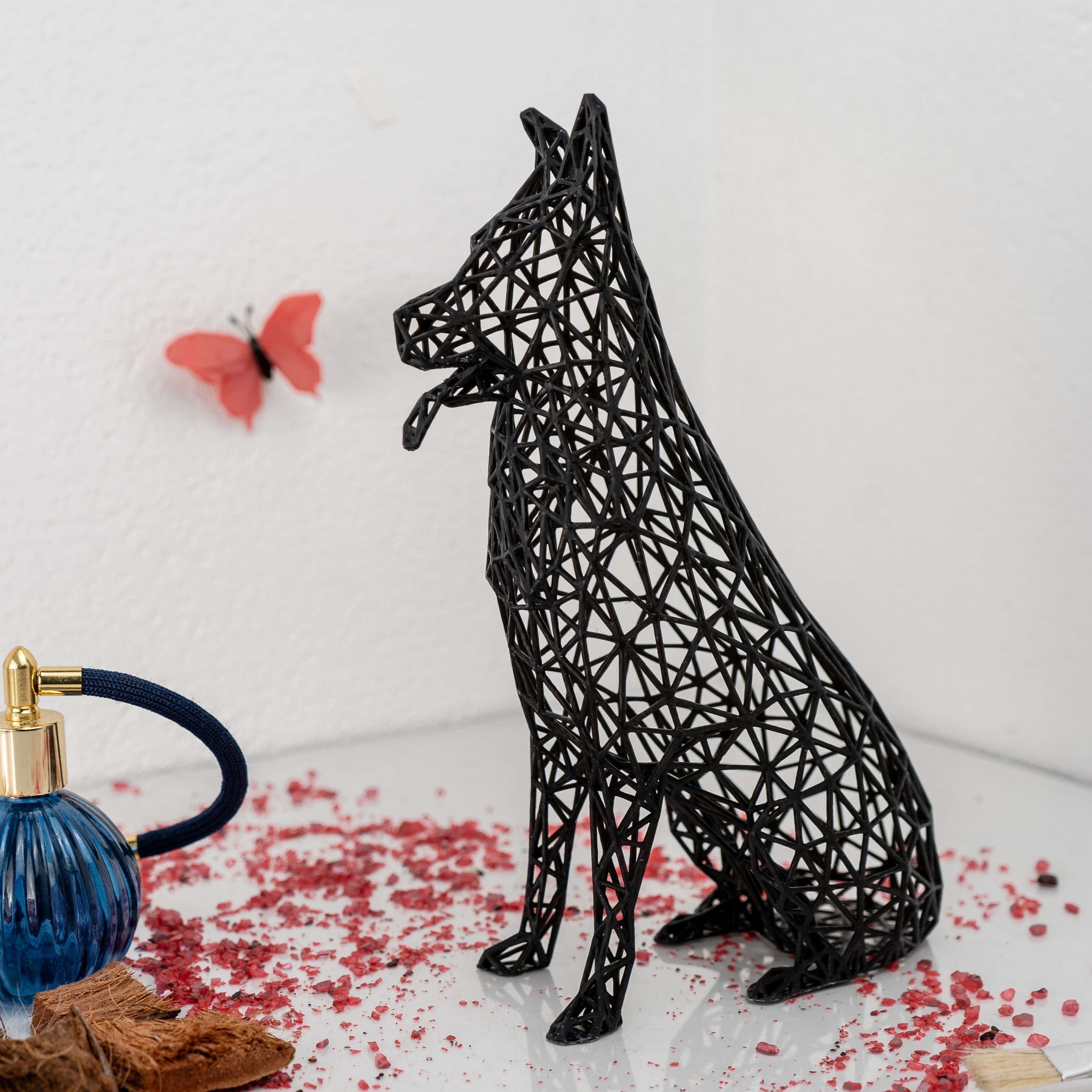 German Shepard Sculpture 