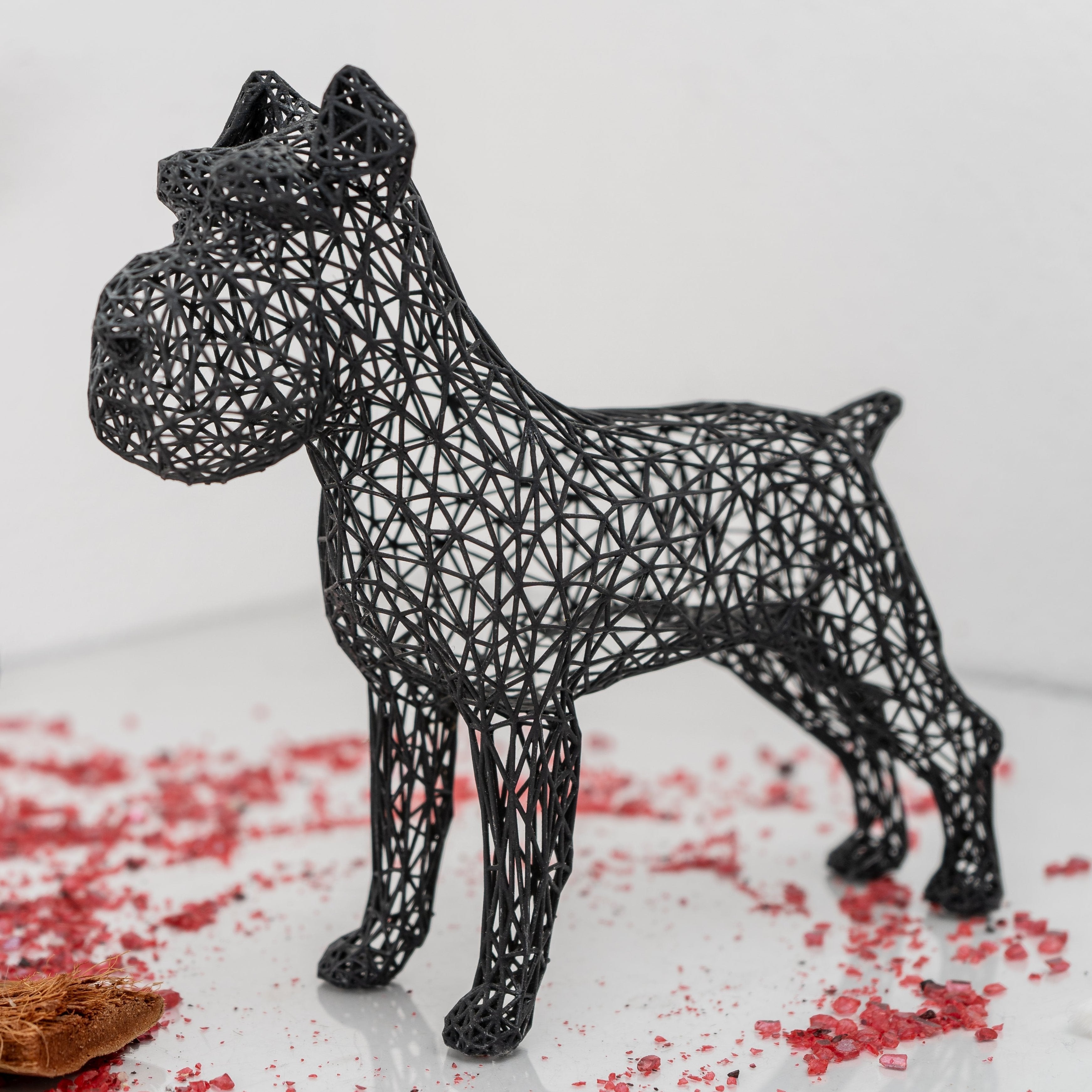 Miniature Schnauzer Wireframe Sculpture
